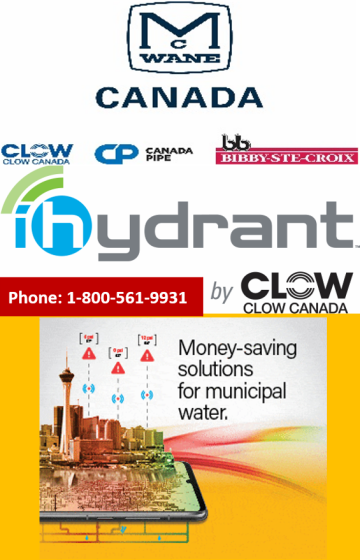 Ad: Clow Canada - Money-saving solutions for municipal water