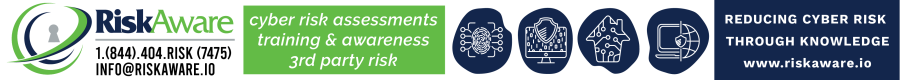 Ad: RiskAware - Reducing cyber risk through knowledge - riskaware.io