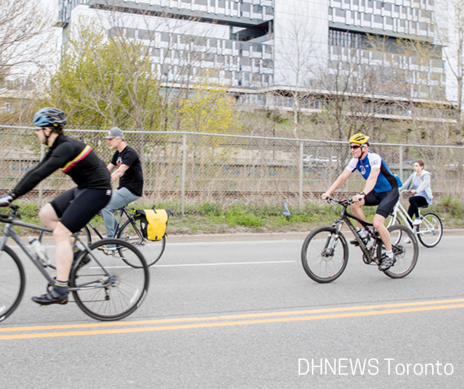 cyclists on Toronto city streets